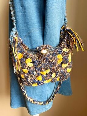 Handmade Crochet Crossbody Bag